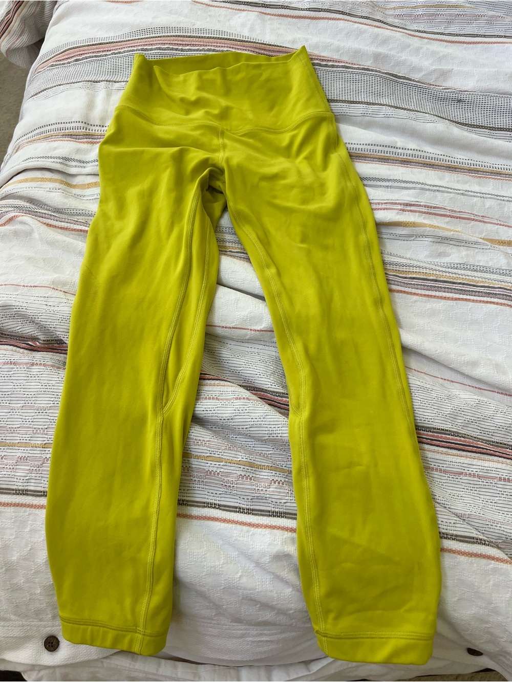 Lululemon Align™ High-Rise Crop - 
Chartreuse Yellow Serpentine 22.5 inseam